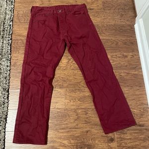 Levi Burgundy Jeans